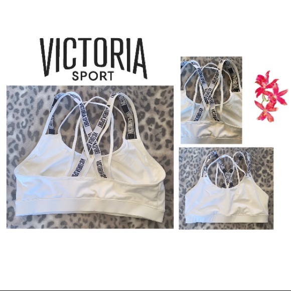 2 VICTORIA’S SECRET Strappy Bras ♥️ White ♥️ XL - Picture 3 of 16